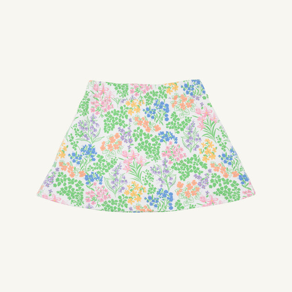 Searcy Skort - Gaston Street Garden with Worth Avenue White