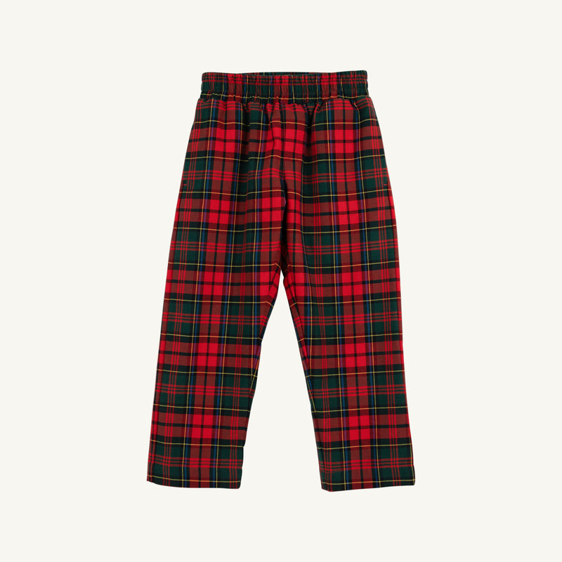 Sheffield Pants (Twill) - Paces Mill Plaid with Nantucket Navy Stork