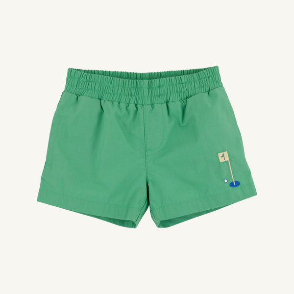 Sheffield Shorts - Gibson Island Green with Golf Embroidery