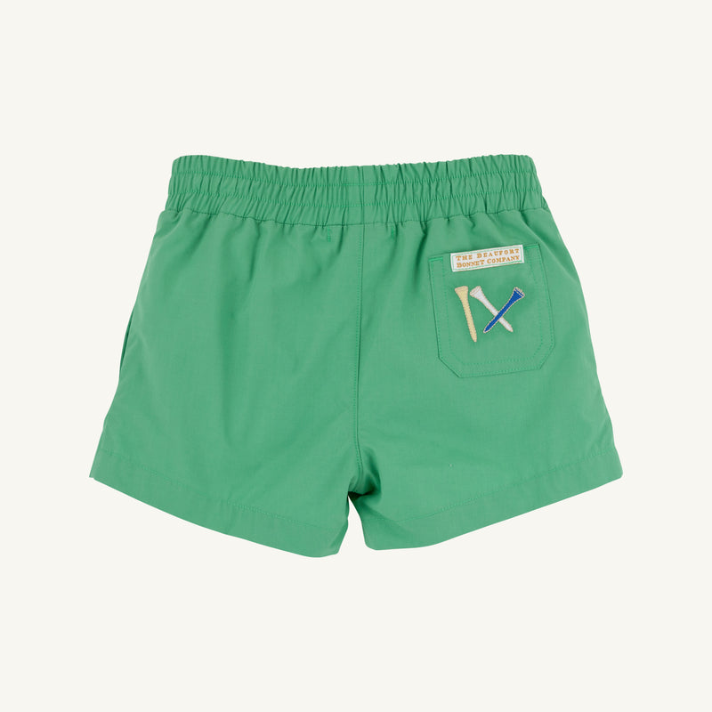 Sheffield Shorts - Gibson Island Green with Golf Embroidery