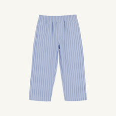 Sheffield Pants - Park City Periwinkle Ticking Stripe with Nantucket Navy Stork
