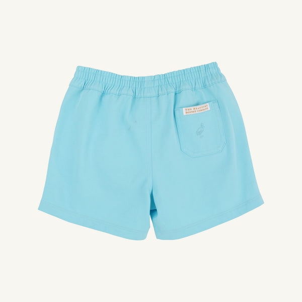 Sheffield Shorts - Belhaven Blue with Tonal Stork
