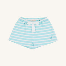 Shipley Shorts - Edisto Egg Blue Stripe with Worth Avenue White Stork