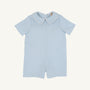 Short Sleeve John Hall Jon Jon (Pique) - Buckhead Blue