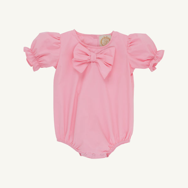 Short Sleeve Beatrice Bow Blouse & Onesie - Sandpearl Pink