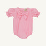 Short Sleeve Beatrice Bow Blouse & Onesie - Sandpearl Pink