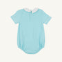 Short Sleeve Biltmore Bubble - Edisto Egg Blue with Worth Avenue White