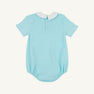 Short Sleeve Biltmore Bubble - Edisto Egg Blue with Worth Avenue White