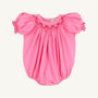 Short Sleeve Bridget Bubble - Hamptons Hot Pink with Richmond Red