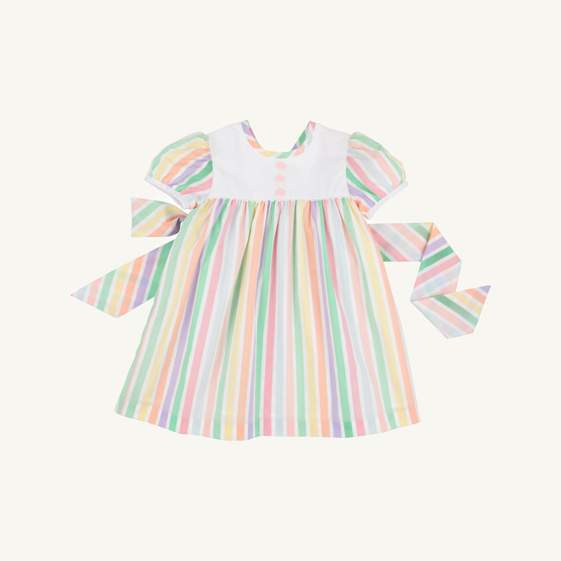 Short Sleeve Brigantine Dress - Southampton Stripe with Worth Avenue Stripe
