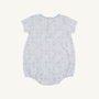 Short Sleeve Patton Play Bubble - Puppy Puzzle with Beale Street Blue