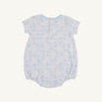 Short Sleeve Patton Play Bubble - Puppy Puzzle with Beale Street Blue