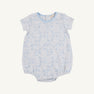 Short Sleeve Patton Play Bubble - Puppy Puzzle with Beale Street Blue