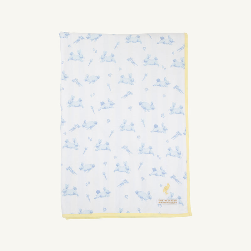 Silent Night Throw - Lindon Hill Hops & Stripe with Lake Worth Yellow