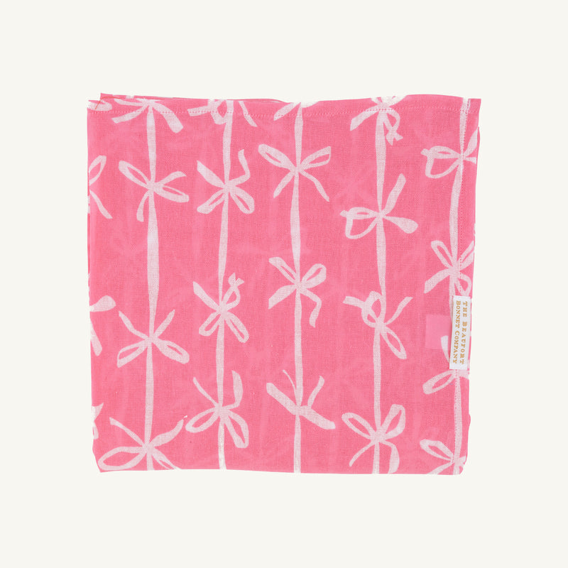 Silent Night Swaddle - Braselton Bows (Romany Rose)