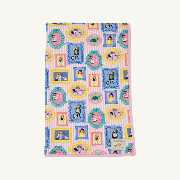 Silent Night Throw - Eloise's Picture Perfect Day with Palm Beach Pink Stripe