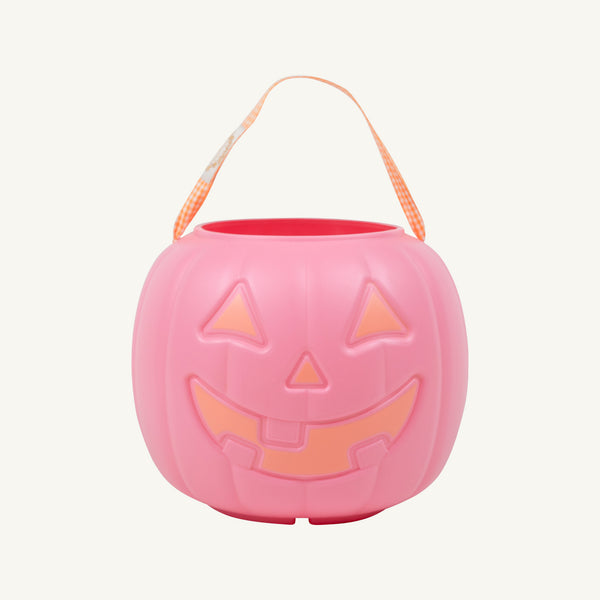 Sir Proper's Pumpkin Pail - Hamptons Hot Pink with Seashore Sherbet Gingham