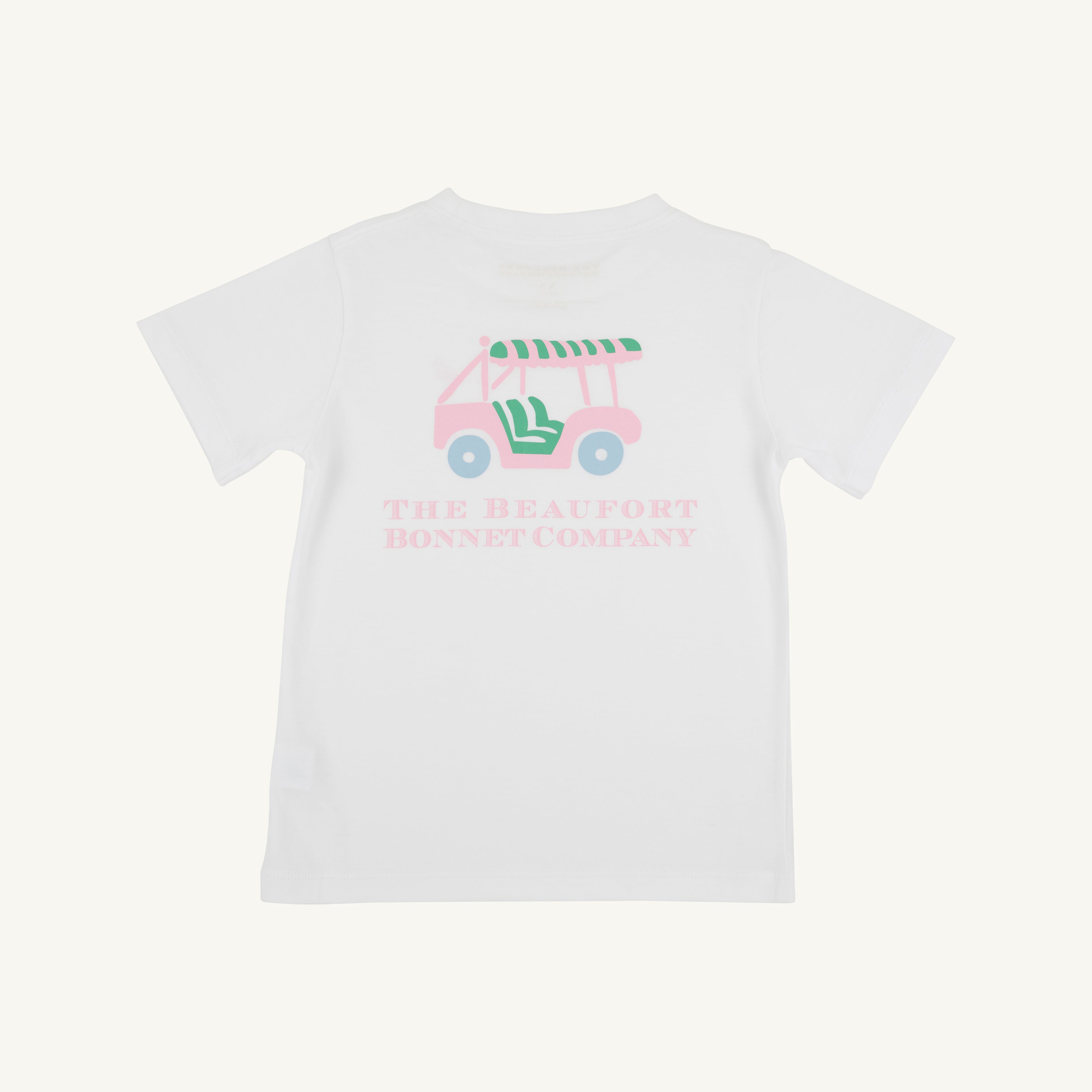 Sir Proper's T-Shirt - Worth Avenue White with Golf Cart