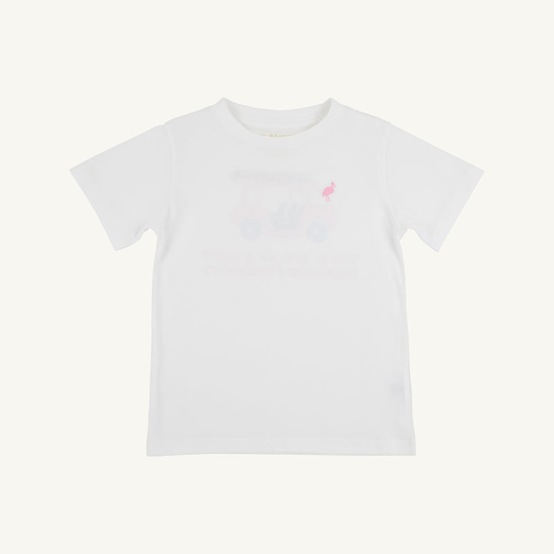 Sir Proper's T-Shirt - Worth Avenue White with Golf Cart