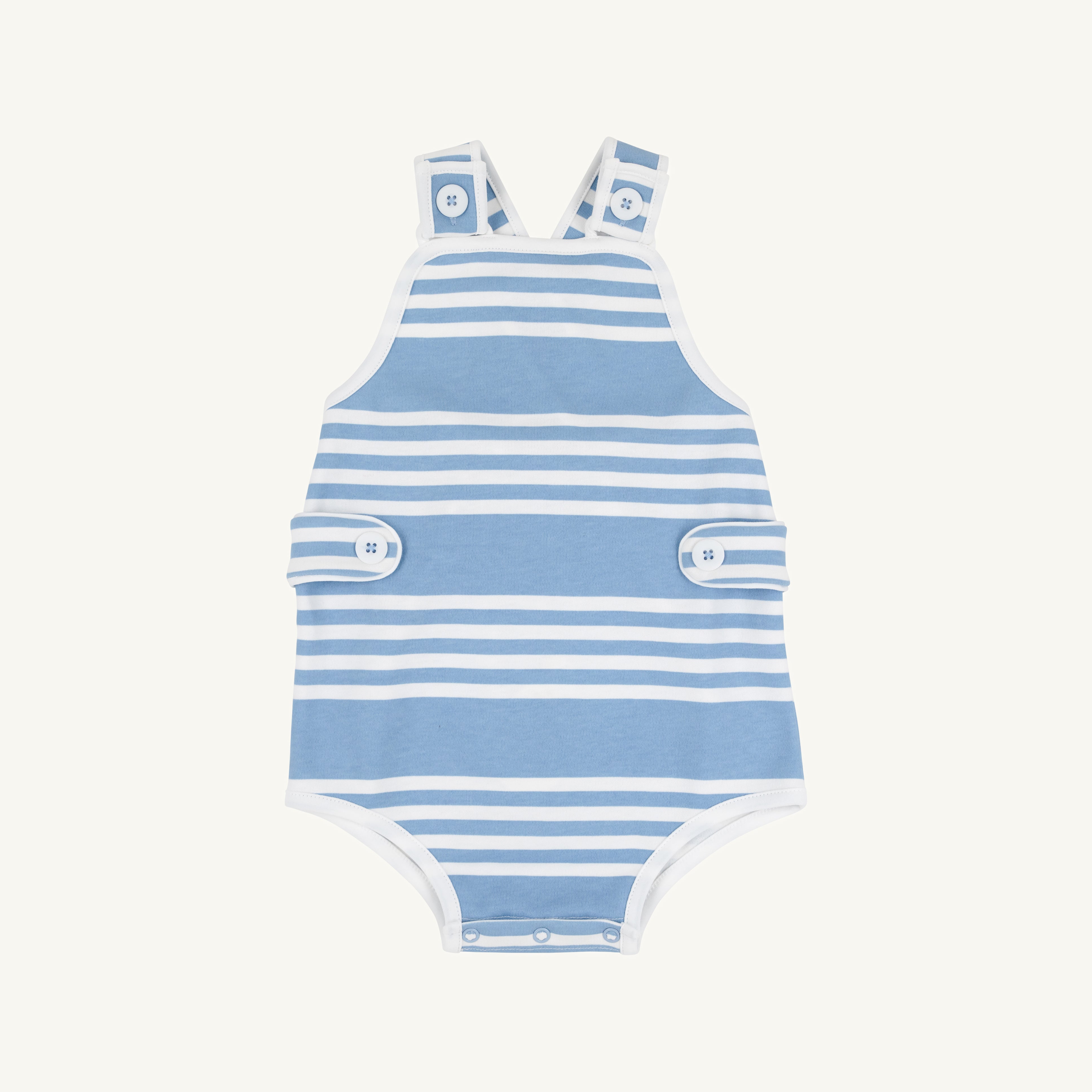 Skipper Sunsuit - Saddle Ridge Stripe (Sarasota Sky)