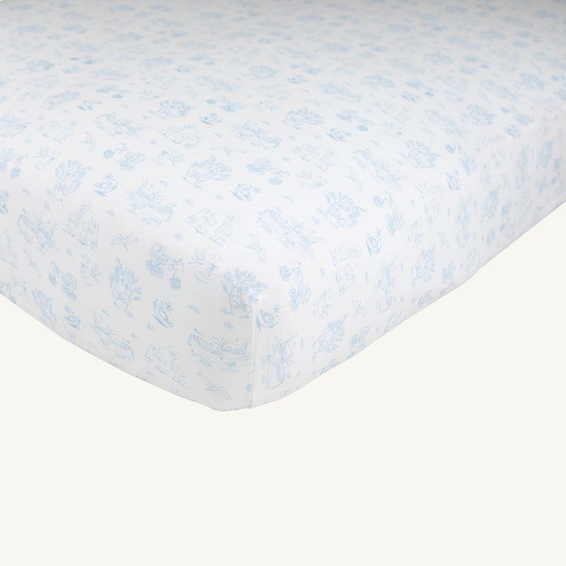 Sleep Tight Crib Sheet - Sir Proper's Sweet Arrival (Beale Street Blue)
