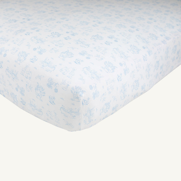 Sleep Tight Crib Sheet - Sir Proper's Sweet Arrival (Beale Street Blue)