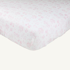 Sleep Tight Crib Sheet - Sir Proper's Sweet Arrival (Hamptons Hot Pink)