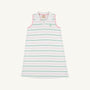 Sleeveless Maude's Polo Dress - Tradd Street Stripe with Pier Party Pink