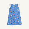 Sleeveless Polly Play Dress - Here Fishy Fishy with Worth Avenue White