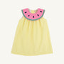 Sleeveless Tabitha's Teacher's Pet Dress - Lake Worth Yellow with Watermelon
