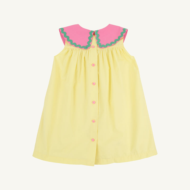 Sleeveless Tabitha's Teacher's Pet Dress - Lake Worth Yellow with Watermelon
