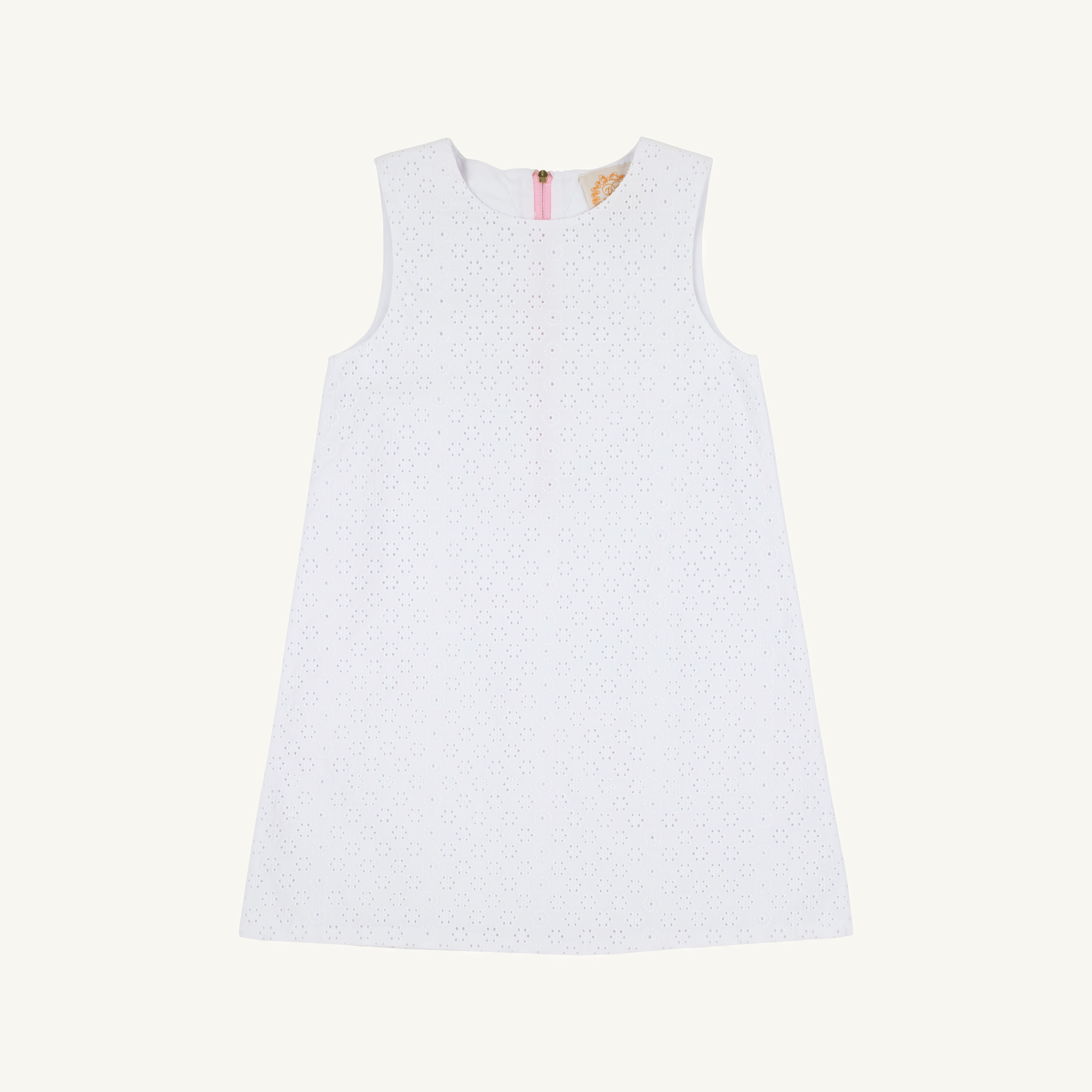 Sleeveless Betts Bow Dress - Worth Avenue White Eyelet