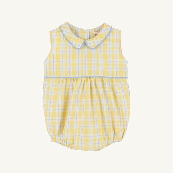 Sleeveless Bradford Bubble - Forsyth Park Plaid with Beale Street Blue