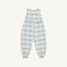 Sleeveless Rebecca Romper Quilted - Horse Bits & Bows with Palmetto Pearl