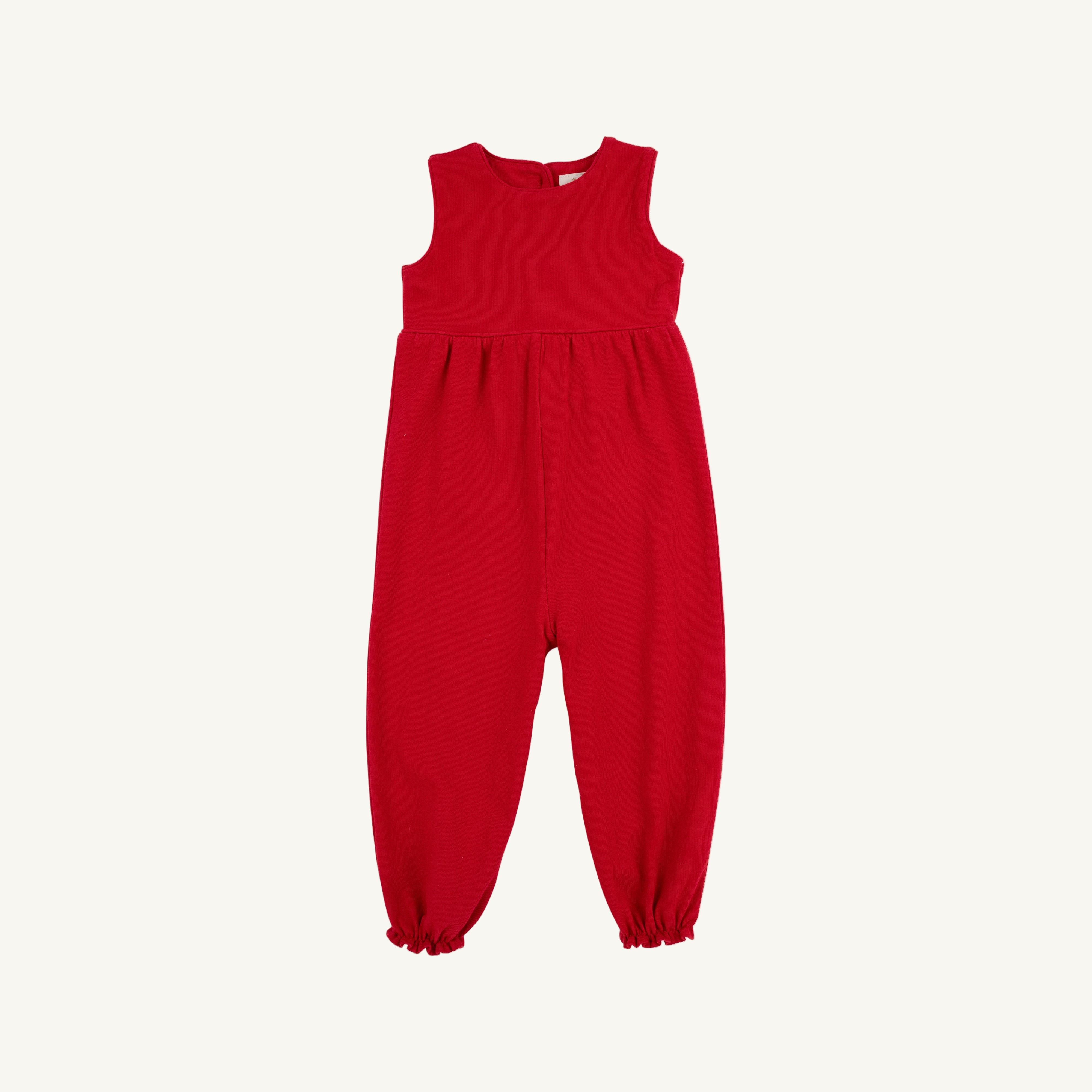 Sleeveless Rebecca Romper - Richmond Red with Palmetto Pearl