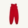 Sleeveless Rebecca Romper - Richmond Red with Palmetto Pearl