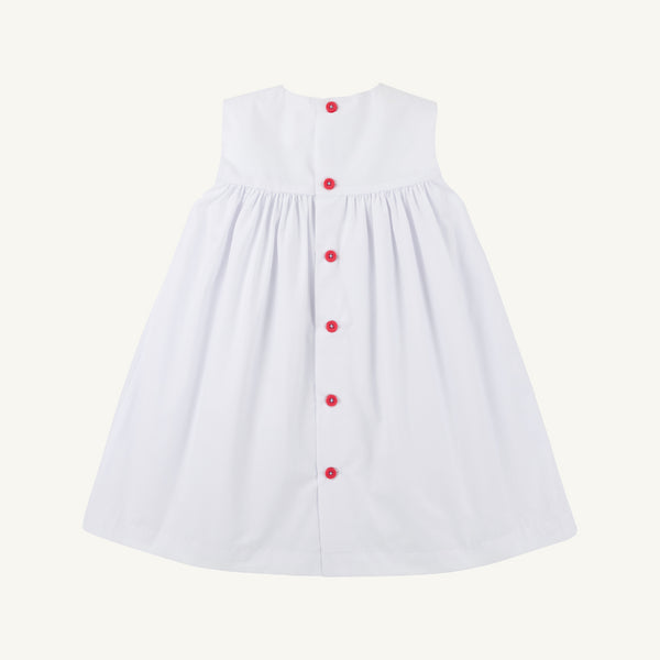 Sleeveless Tabitha's Teachers Pet Dress - Worth Avenue White with Sailboats