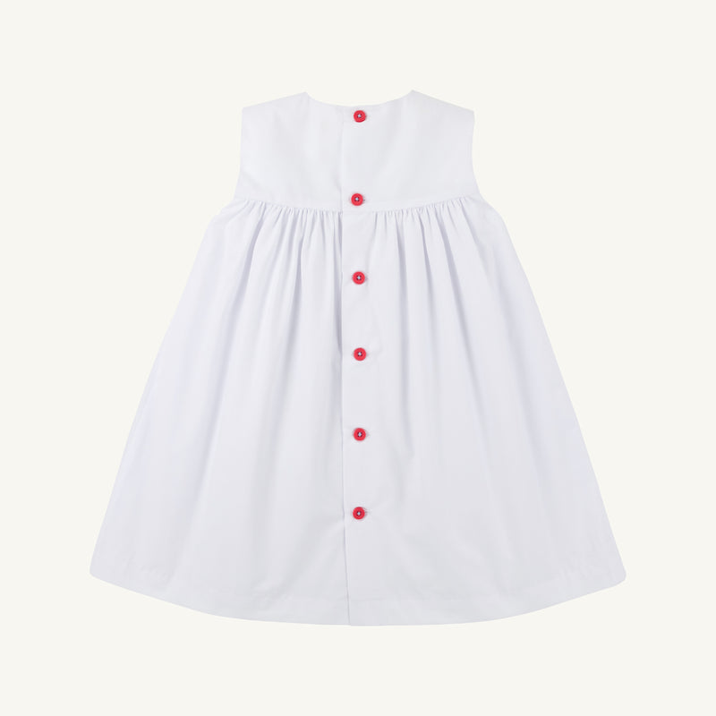 Sleeveless Tabitha's Teachers Pet Dress - Worth Avenue White with Sailboats