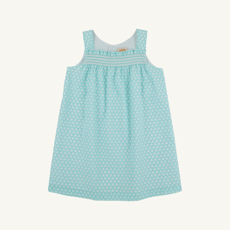 Spencer Smocked Dress - Dunmore Doo-Dad with Worth Avenue White