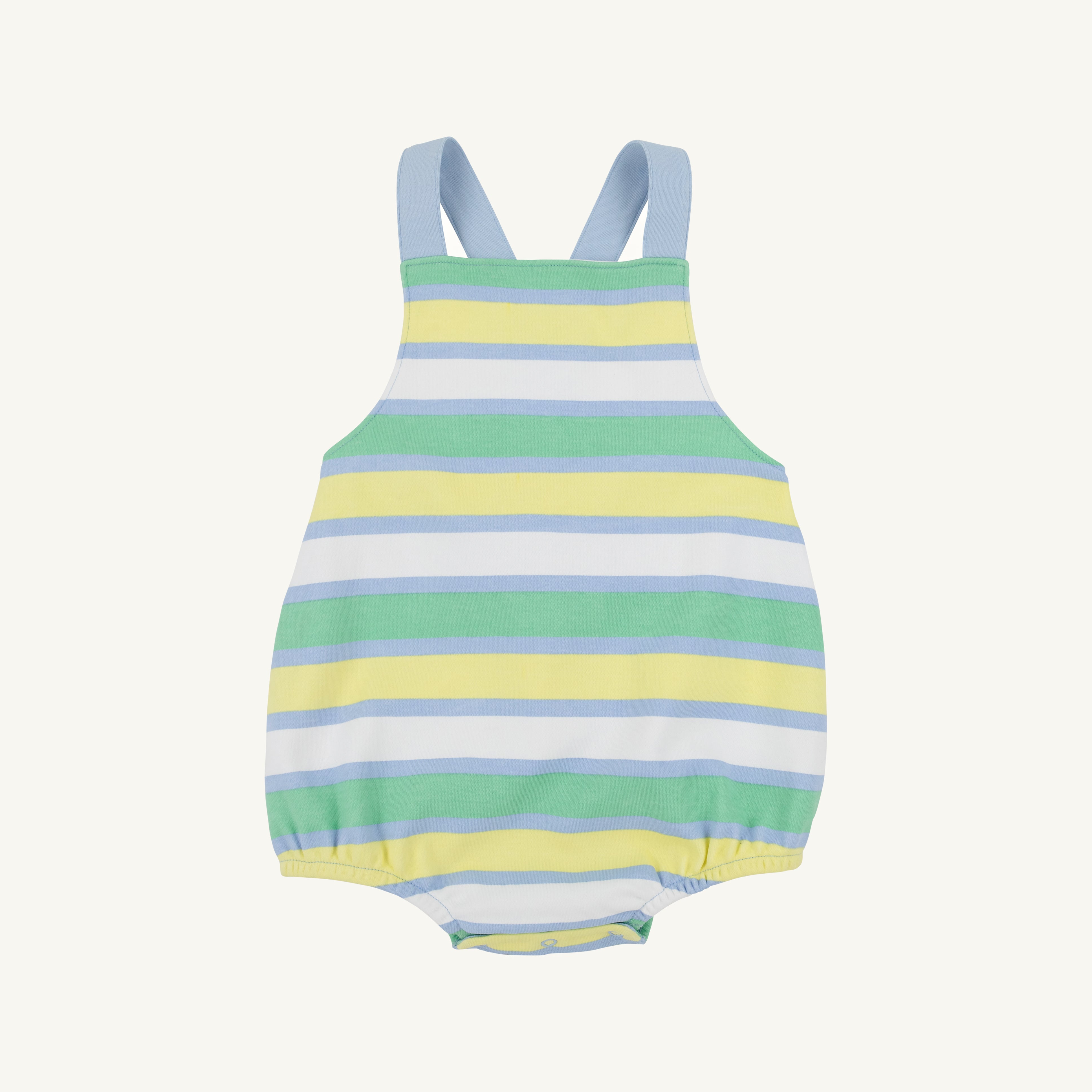 Stillman Sunsuit - Samford Stripe (Worth Avenue White) with Beale Street Blue