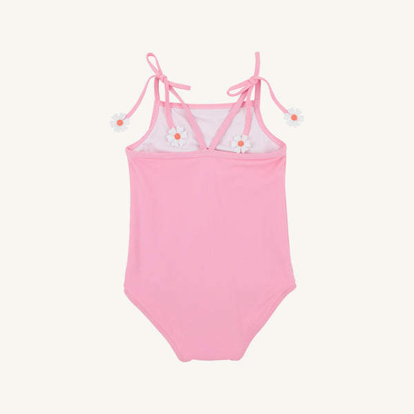 St. Lucia Swimsuit - Hamptons Hot Pink & Seashore Sherbet with Flowers