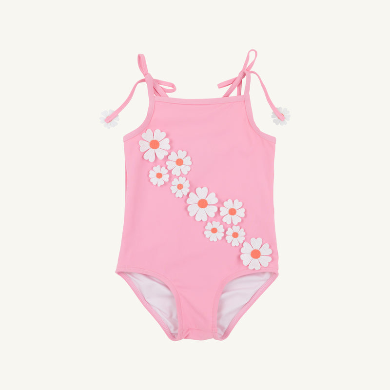 St. Lucia Swimsuit - Hamptons Hot Pink & Seashore Sherbet with Flowers