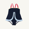 Stratford Scallop Swimsuit - Nantucket Navy, Richmond Red, Beale Street Blue and Lake Worth Yellow