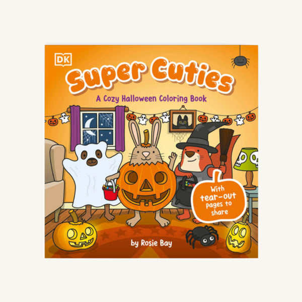 Super Cuties: A Cozy Halloween Coloring Book - R. Bay