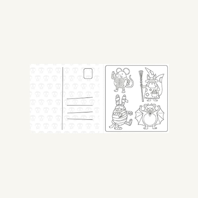 Super Cuties: A Cozy Halloween Coloring Book - R. Bay