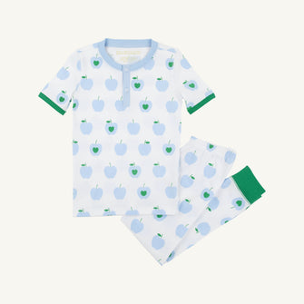 Embroidery result for: Sutton's Short Sleeve Set - Applecrest Orchard (Beale Street Blue) with Kiawah Kelly Green