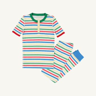 Embroidery result for: Sutton's Short Sleeve Set - Portland Sealife Stripe