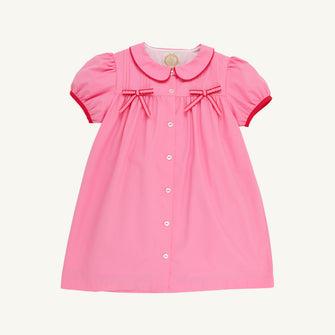 Embroidery result for: Tabitha's Teacher's Pet Dress - Hamptons Hot Pink with Richmond Red