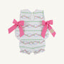 Talbott Tie Side - Garrison Garlands with Winter Park Pink