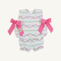 Talbott Tie Side - Garrison Garlands with Winter Park Pink